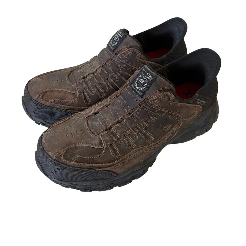 Skechers Men's Hands Free Slip-insRyker work shoes composite toe size 9